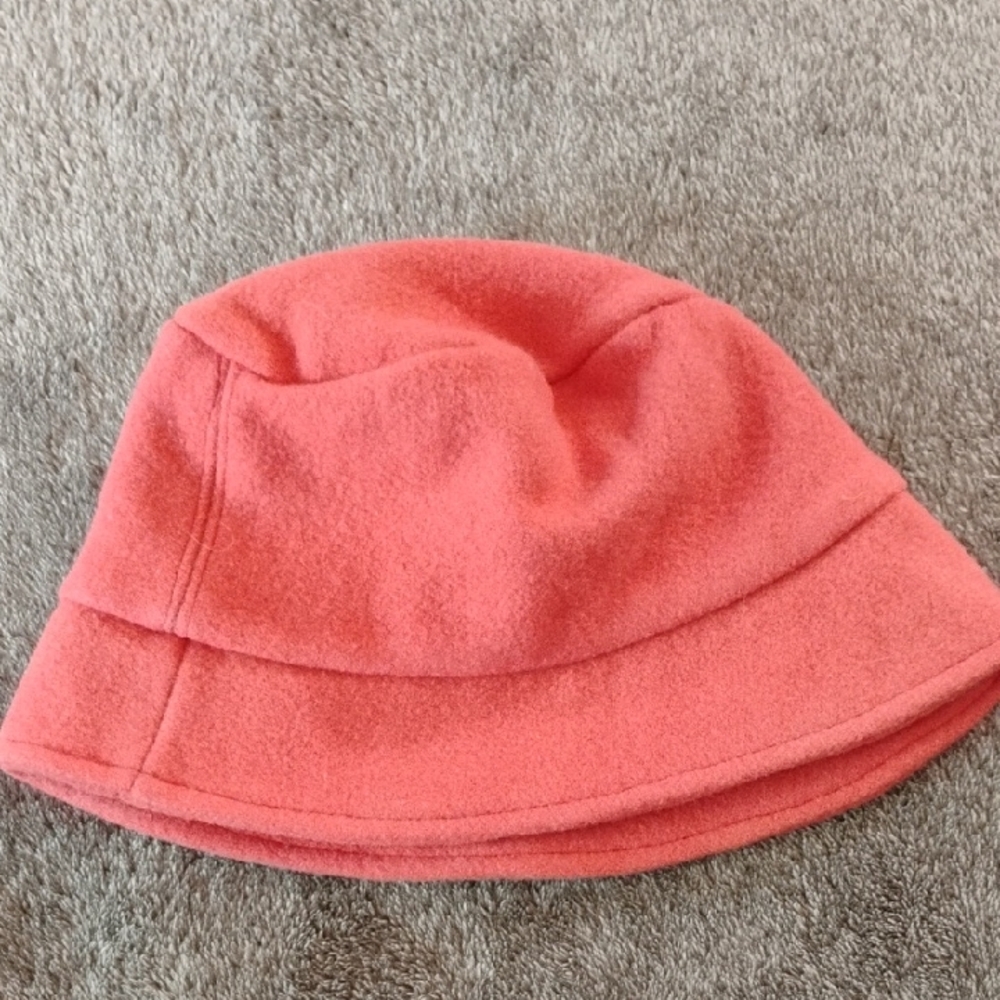 Hannay Handmade Cloche Hat Coral Dark Pink